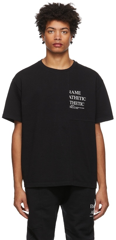Photo: Frame Black Modern Blocking T-Shirt
