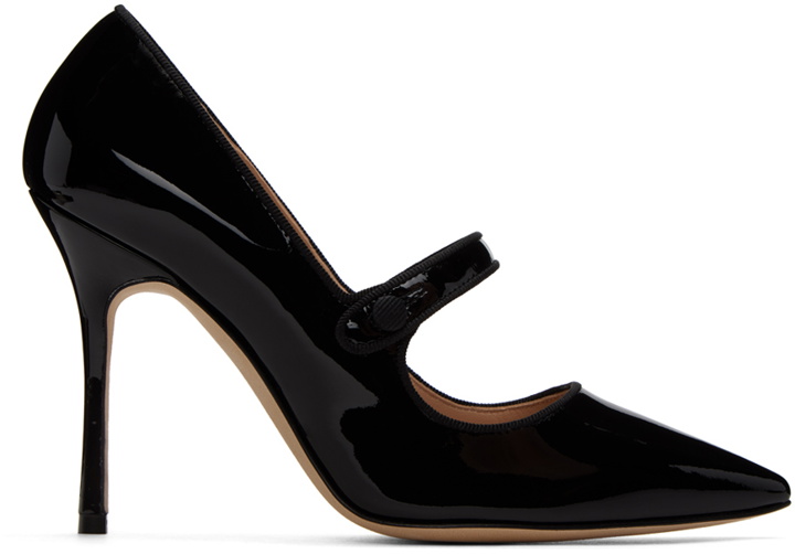 Photo: Manolo Blahnik Black Caparinew Heels