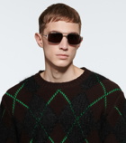 Bottega Veneta - Metal-frame aviator sunglasses