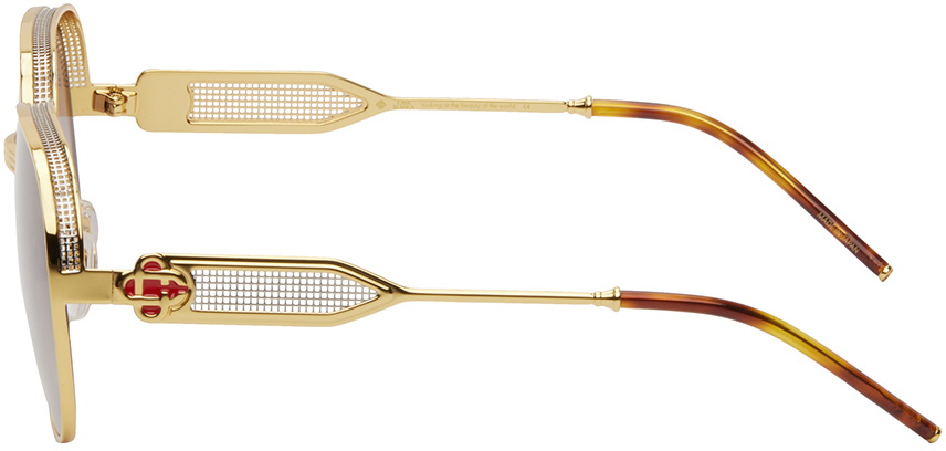 Casablanca Gold Square Sunglasses