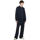 Helmut Lang Navy Logo Sweatpants