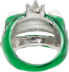 Collina Strada Green Frog Prince Ring