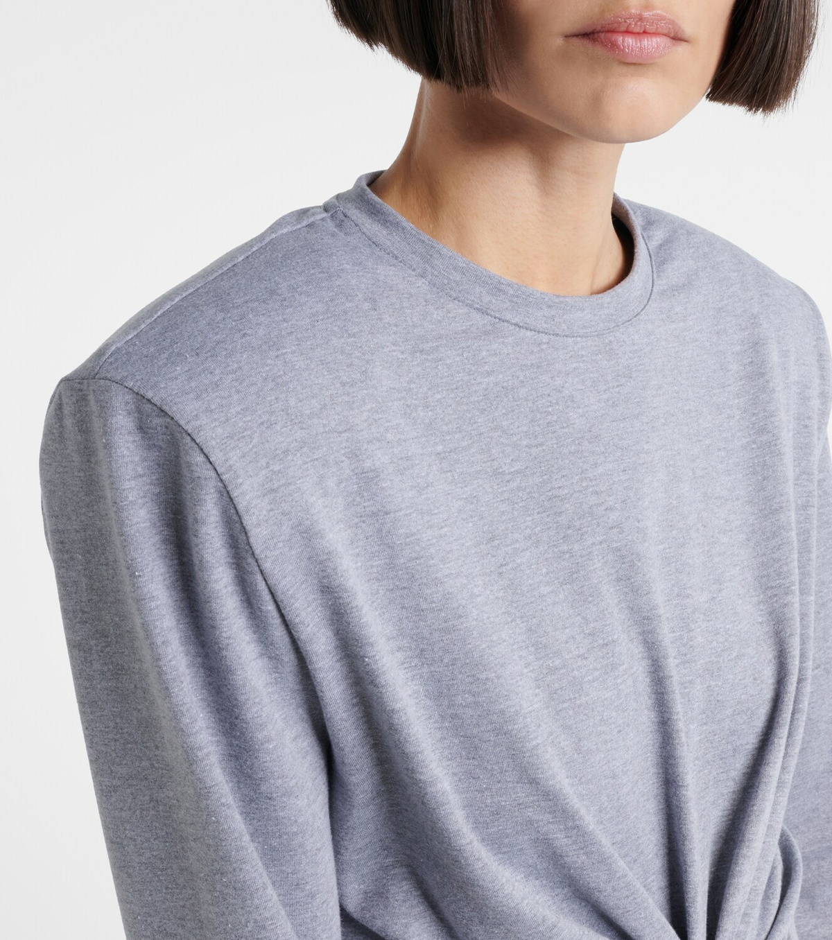 Magda Butrym Cropped cotton-blend jersey top