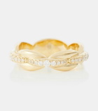 Melissa Kaye Ada 18kt gold ring with diamonds