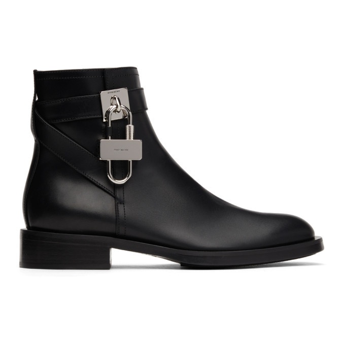 Photo: Givenchy Black Padlock Boots