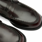 Vagabond Shoemakers Women's Linn Polished Leather Penny Loafer in Dark Bordo