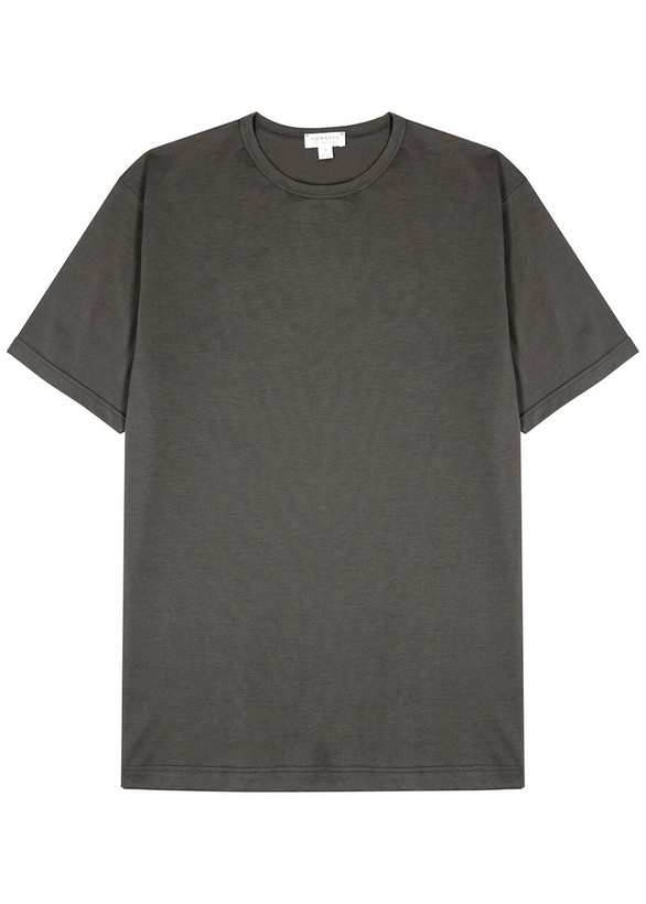 Photo: Sunspel Cotton T-shirt Charcoal