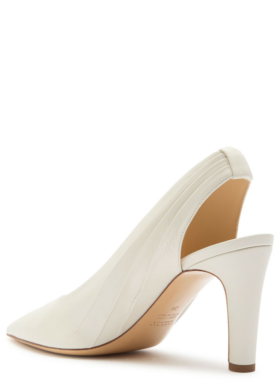 Gabriela Hearst Amari 90 Leather Slingback Pumps