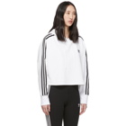 adidas Originals White Cropped Hoodie