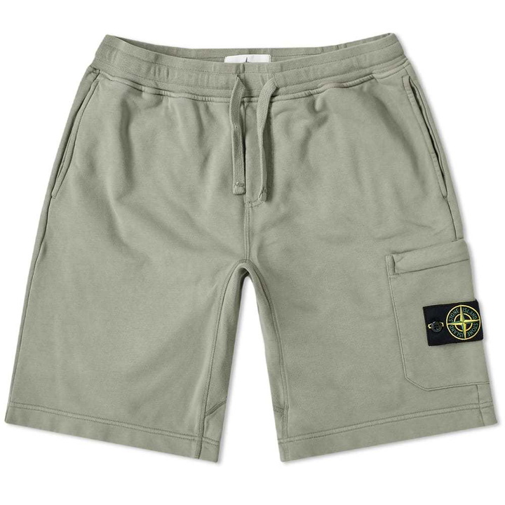 Photo: Stone Island Garment Dyed Sweat Short Olive