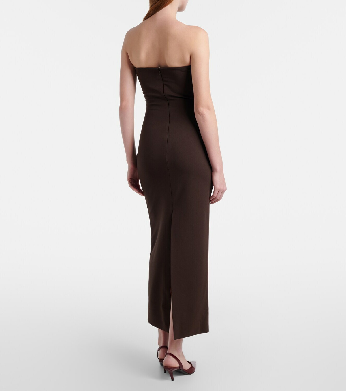 Solace London Martine scarf-detail cocktail dress