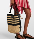 Isabel Marant Bayia striped raffia shoulder bag