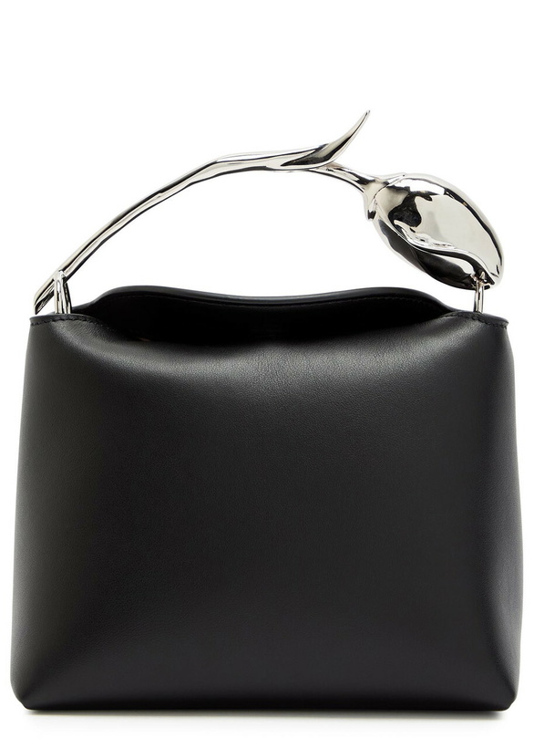 Photo: Erdem Bloom Mini Leather top Handle bag - Black - One Size