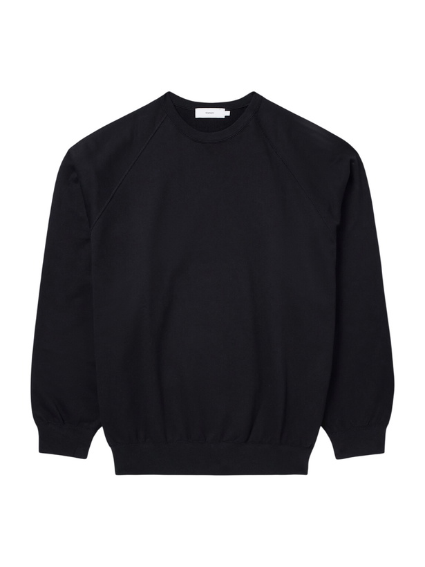 Photo: Graphpaper - Cotton-Jersey Sweatshirt - Black