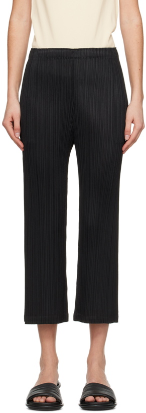 Photo: PLEATS PLEASE ISSEY MIYAKE Black Monthly Colors February Trousers