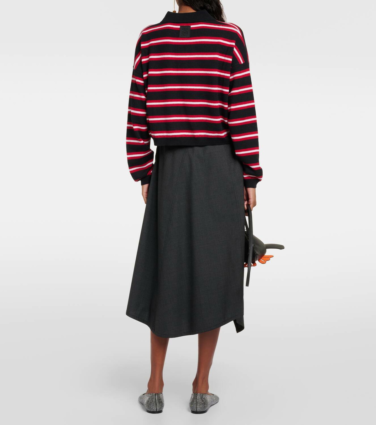 Loewe Striped wool polo sweater Loewe Loewe Striped wool polo sweater Loewe