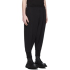 Julius Black Cropped Low Crotch Lounge Pants