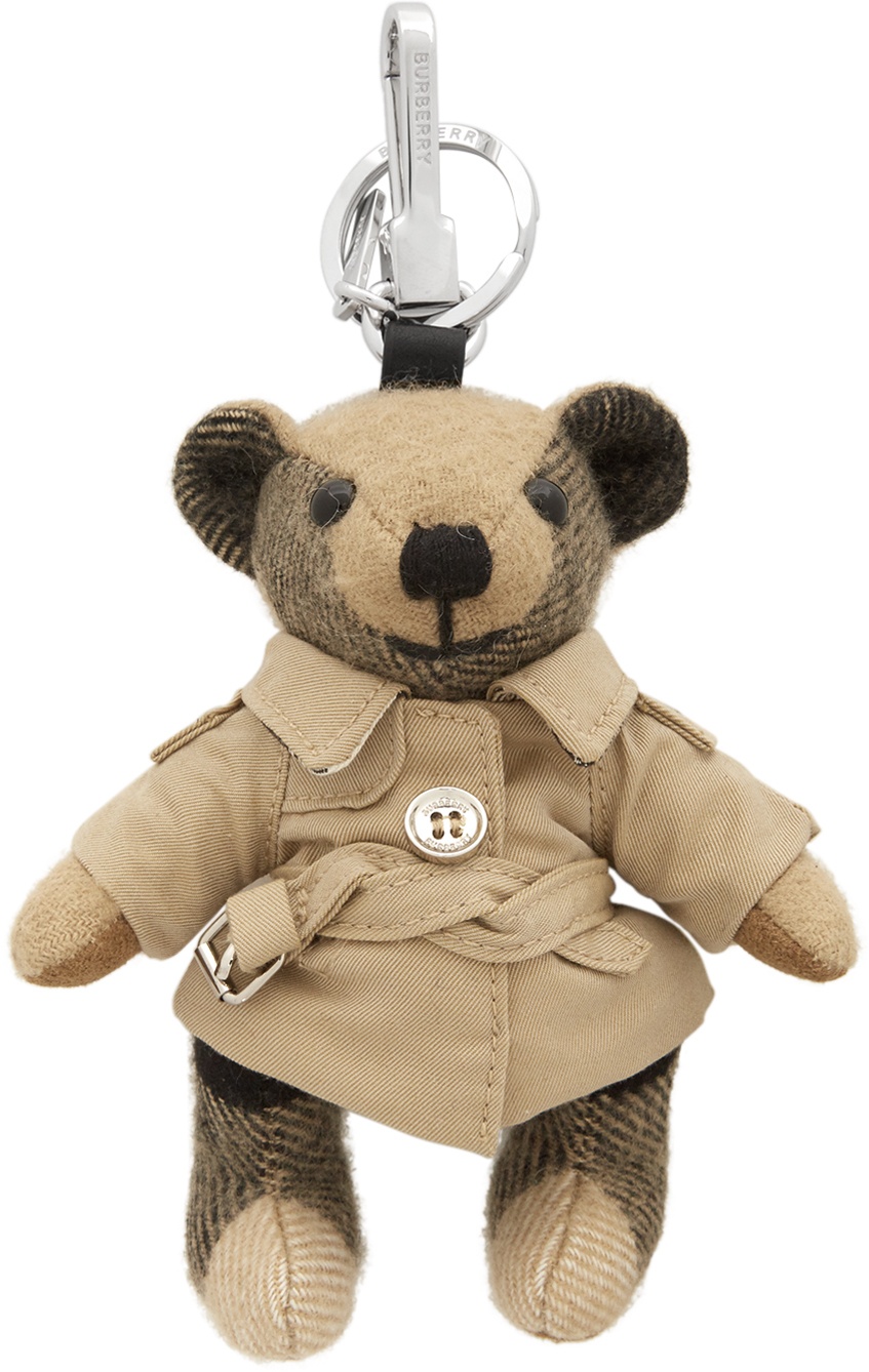 Photo: Burberry Beige Vintage Check Thomas Trench Keychain