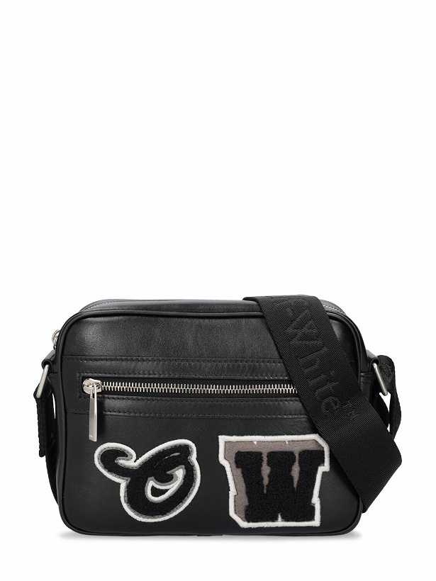 Photo: OFF-WHITE - Camera Bag Varsity Leather Crossbody Bag