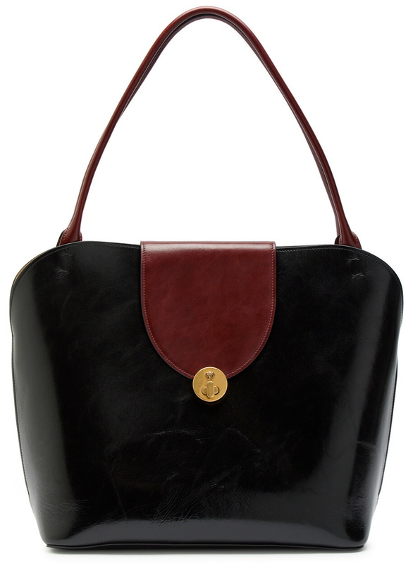 Photo: Versace Large Leather Tote bag - Black - One Size