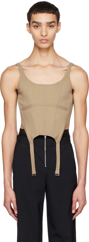 Photo: Dion Lee Taupe Combat Corset