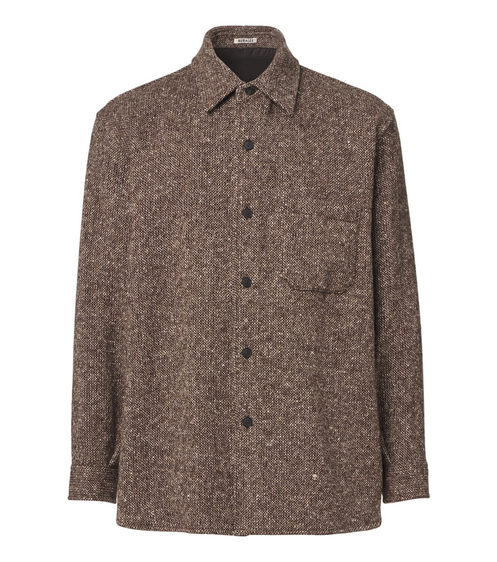 Photo: Auralee Wool tweed overshirt