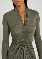 Rick Owens Radiance Ruched Jersey top Light Brown