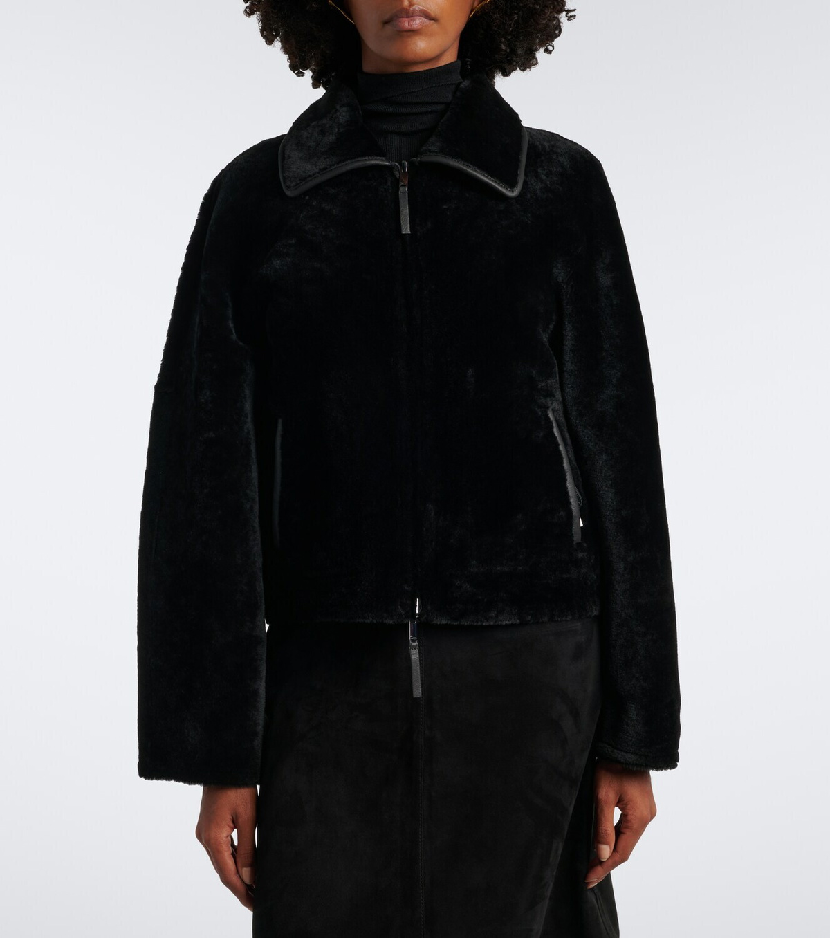 Joseph Kyro reversible shearling and leather jacket