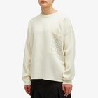 Loewe Men's Anagram Pocket Jumper in White/Light Grey
