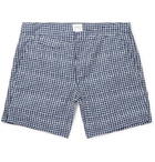 Sunspel - Mid-Length Printed Swim Shorts - Navy