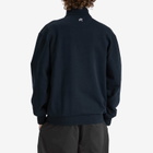 Malbon Men's University Double Zip Sweatshirt in Navy