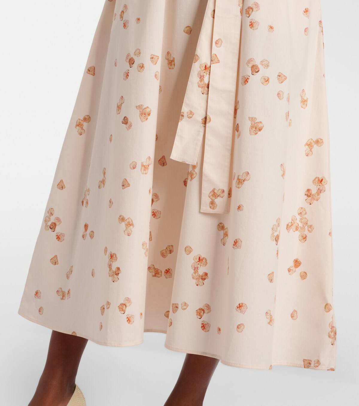 Altuzarra Paulina floral belted cotton-blend midi dress