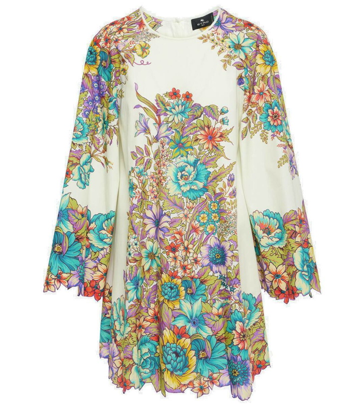 Photo: Etro Floral cotton poplin minidress