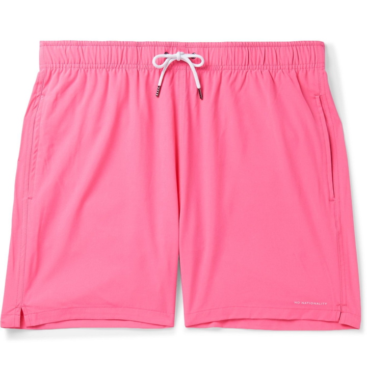 Photo: NN07 - Jules Slim-Fit Mid-Length Swim Shorts - Pink