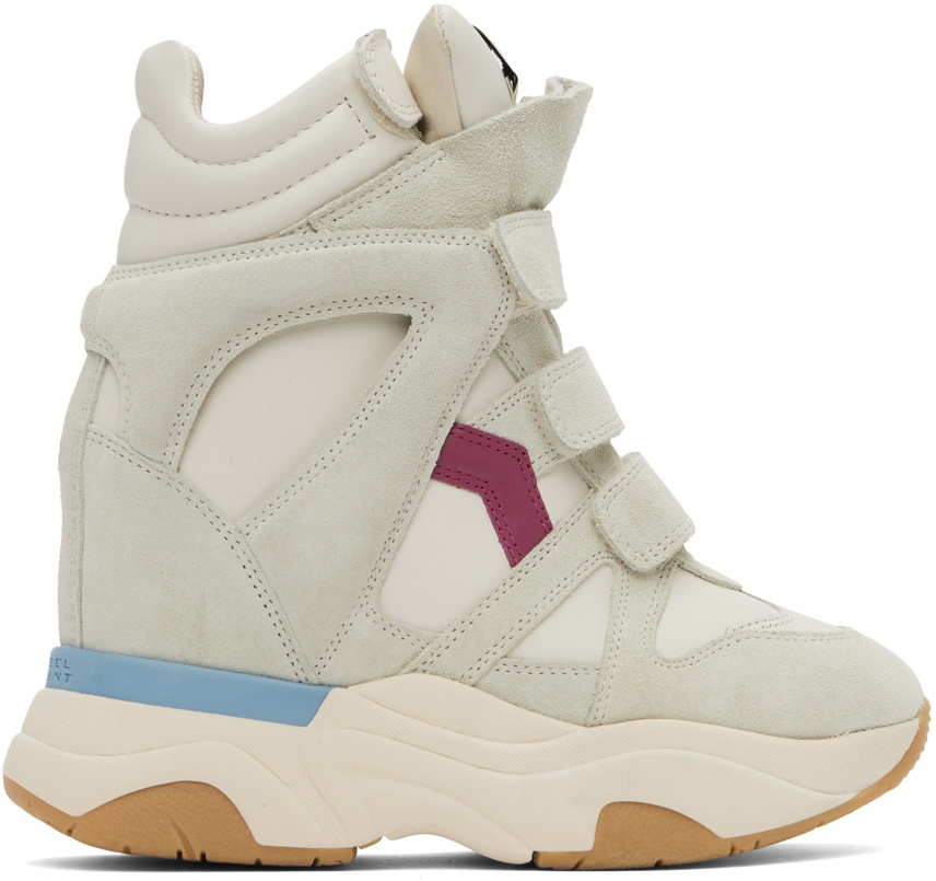 Isabel Marant Gray & Off-White Balskee Sneakers Isabel Marant