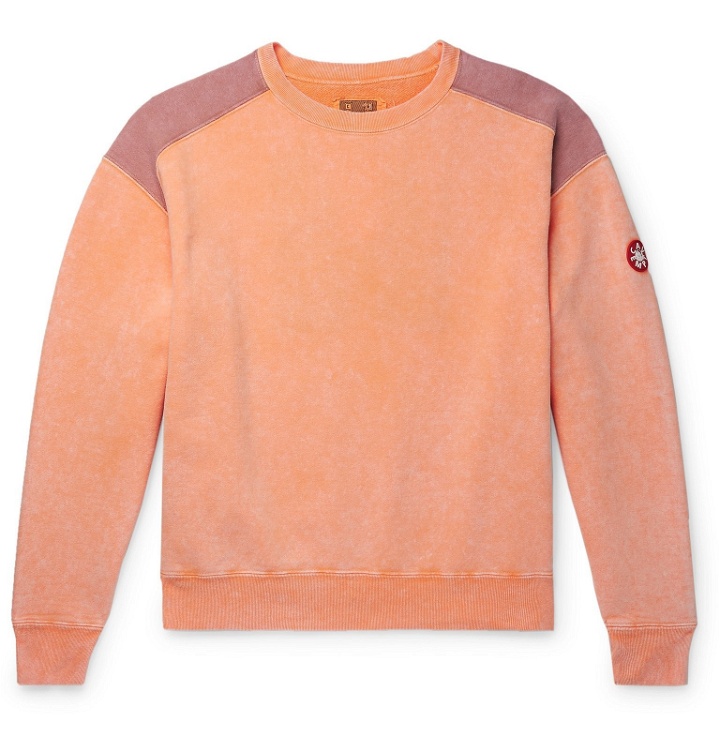Photo: Cav Empt - Panelled Loopback Cotton-Jersey Sweatshirt - Orange