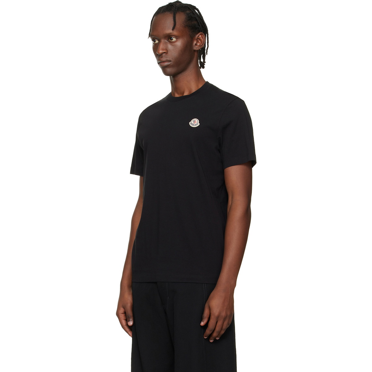 Moncler Three-Pack Multicolor Logo Patch Cotton T-shirts
