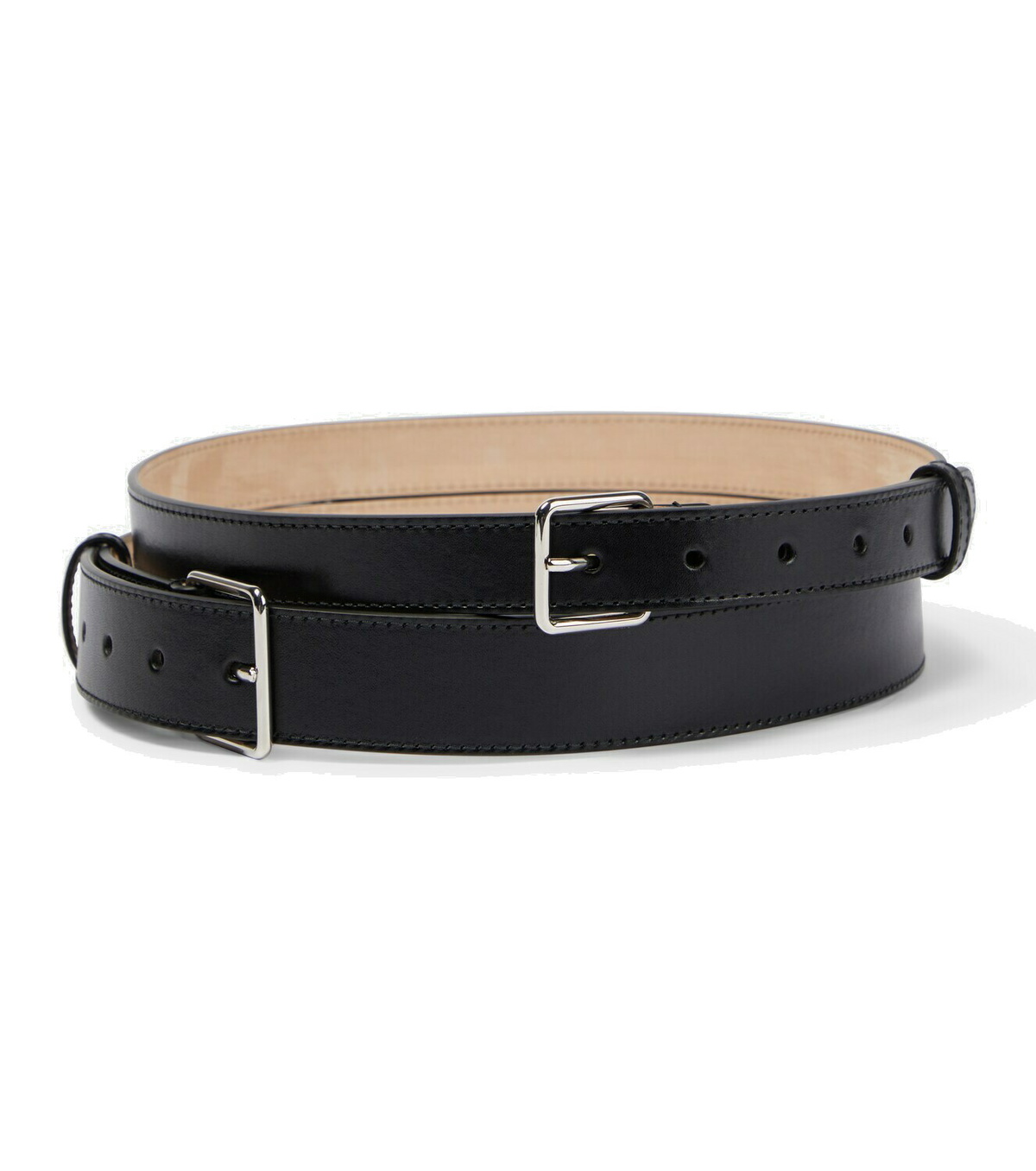 ベルト Alexander McQueen Belts Alexander McQueen The Grip Woven Black/White Unisex Belt