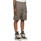Rick Owens Gray Tower Cargobela Shorts