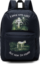 Jenny Fax Navy 'I'm Found' Backpack
