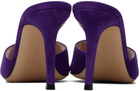 Gianvito Rossi Purple Elle 85 Mules
