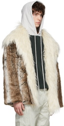 ERL Brown Faux-Fur Coat