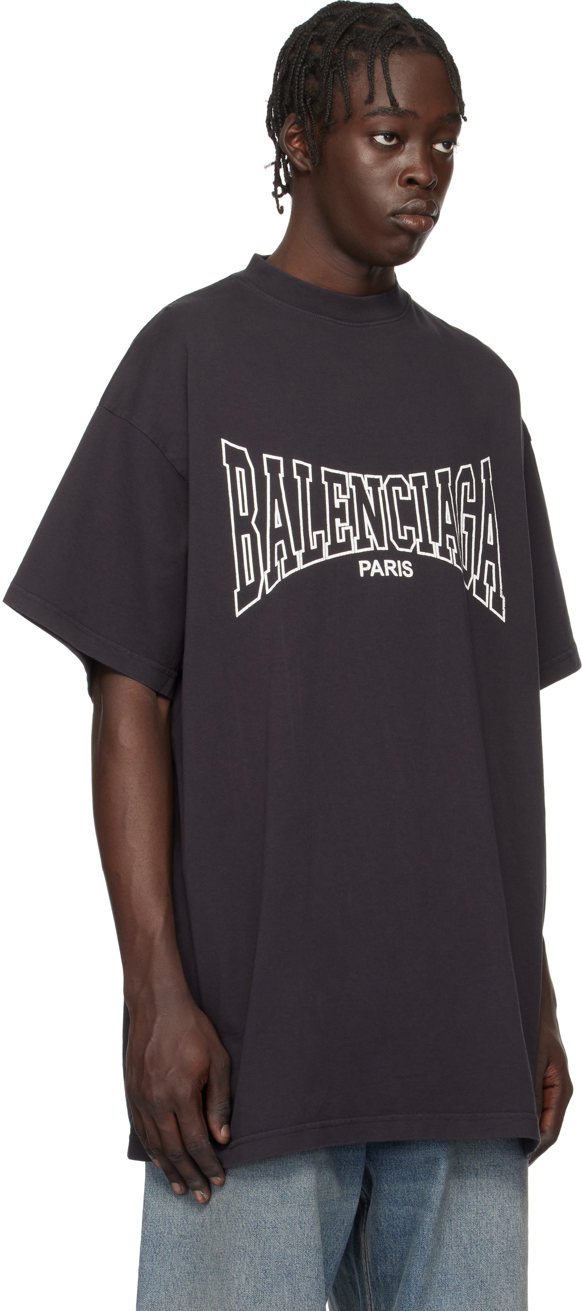 Balenciaga Black 'Balenciaga Boxing' Oversized T-shirt