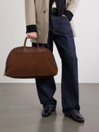Bleu de Chauffe - Sac Voyage Leather-Trimmed Suede Weekend Bag