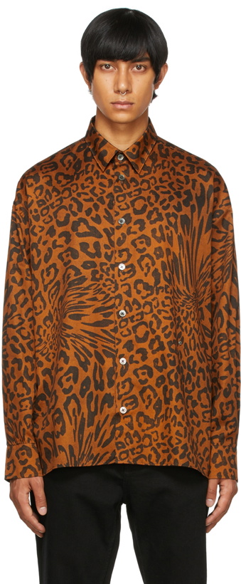 Photo: Études Orange Leopard Illusion Shirt