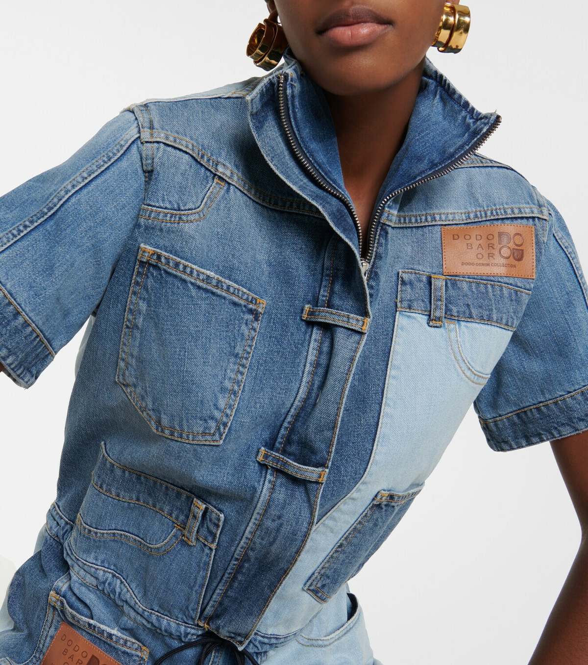 Dodo Bar Or Robinson denim playsuit