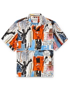 WACKO MARIA - Jean-Michel Basquiat Camp-Collar Printed Woven Shirt - Multi