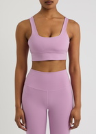 Varley FreeSoft Cori Stretch-jersey bra top Purple