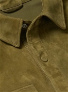 Mr P. - Suede Shirt Jacket - Green