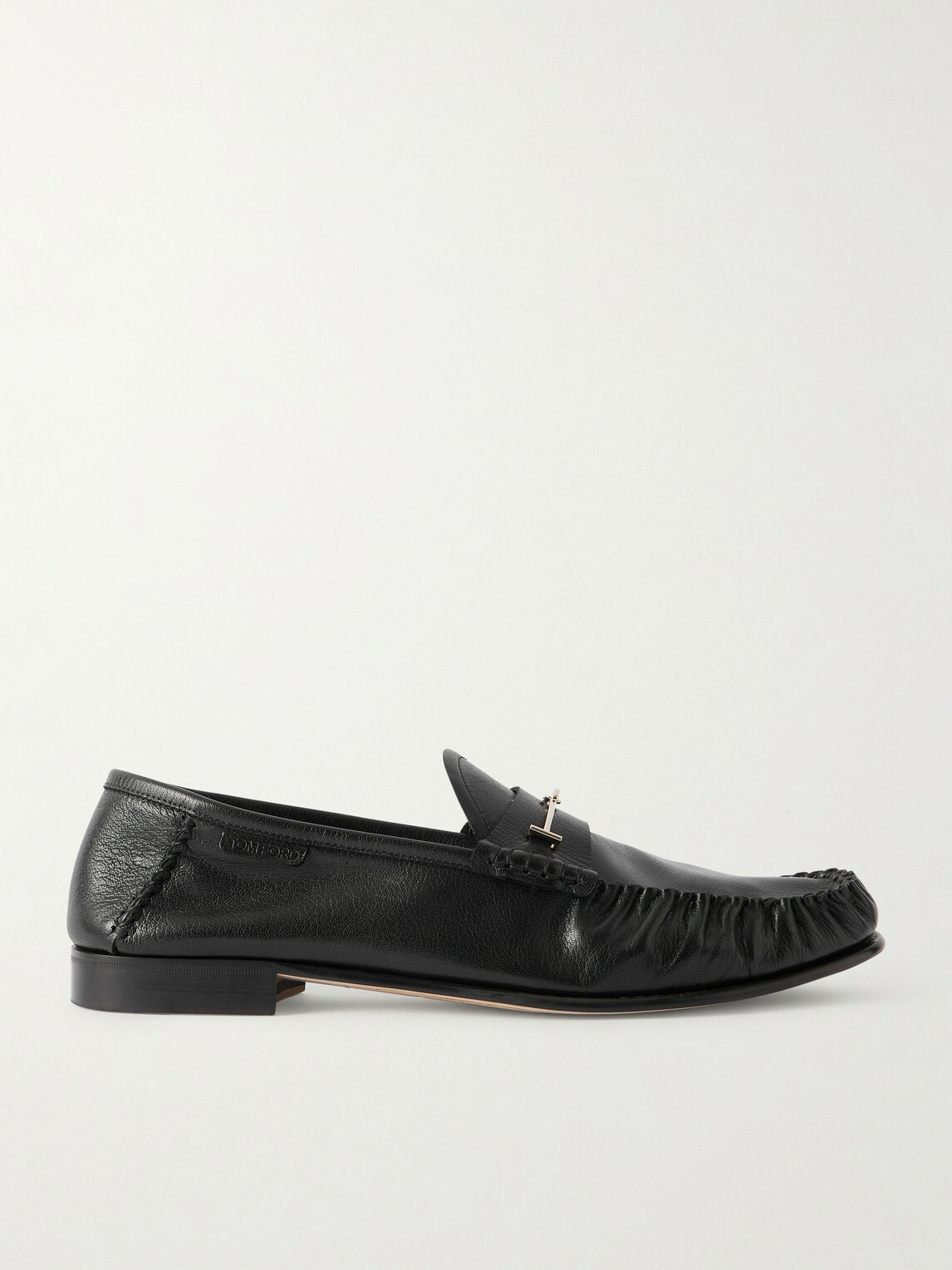 TOM FORD - Ripley Embellished Leather Loafers - Black